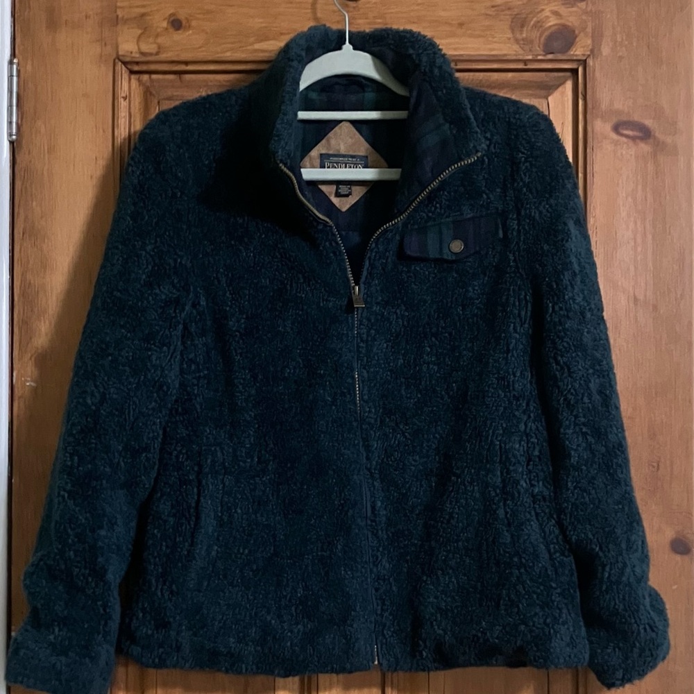 Pendleton Dark Fleece Teddy Jacket - image 1
